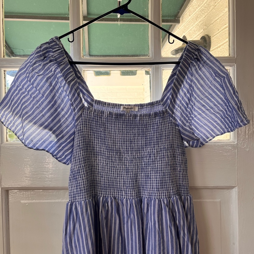 Madewell flutter sleeve sundress